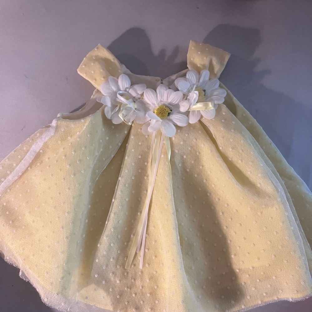 Rare Editions Yellow Daisy Dress